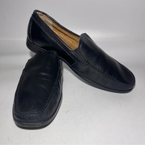 NUN BUSH Dark Brown leather SlipOn Moc Loafer Shoe